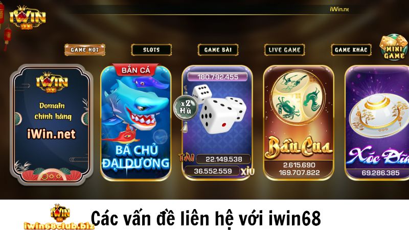 Vấn đề khi liên hệ với iwin68