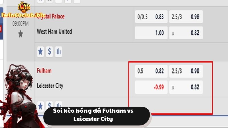 Soi kèo bóng đá Fulham vs Leicester City chuẩn xác nhất