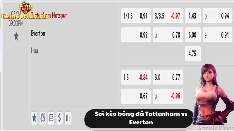 Soi kèo bóng đá Tottenham vs Everton chuẩn nhất